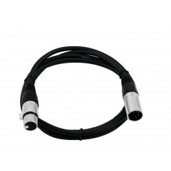 OMNITRONIC XLR cable 5pin 0.5m bk